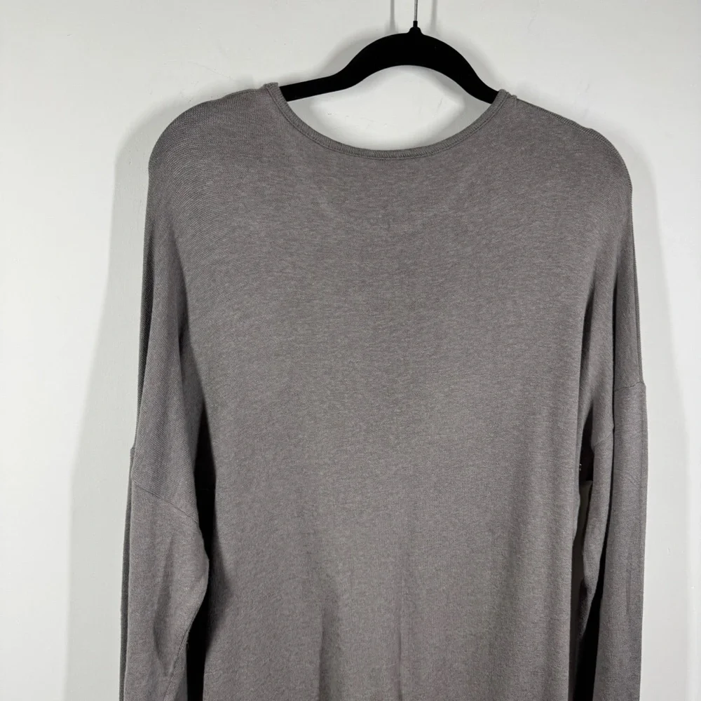 Lost in Layers Taupe Long Sleeve Tunic Top Size S/M Relaxed Fit Comfy Summer - Picture 10 of 15